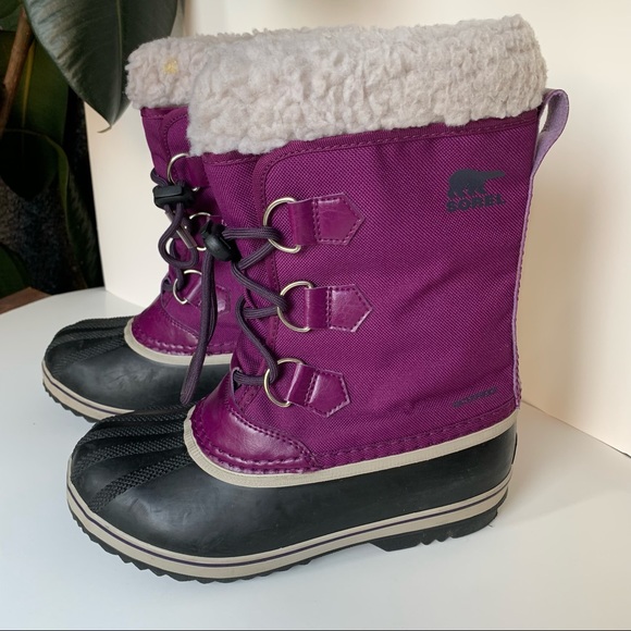 Sorel Yoot Pac Nylon Children Winter Boots  Waterproof Snow boots Size 4 EUR 35 - Picture 4 of 11